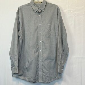 Lee size large, black and white check long sleeve shirt.